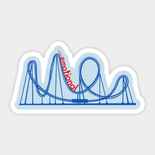 Emotional roller coaster Sticker